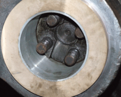 The big end entered on the crank pin...